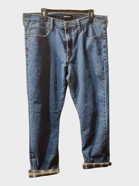 Lands' End Men’s Blue Straight-Leg Jeans Sz 38x32